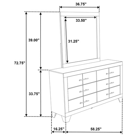 Trenton Dresser with Mirror - Furniture World