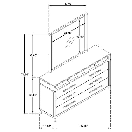 Gracemont Dresser with Mirror - Furniture World