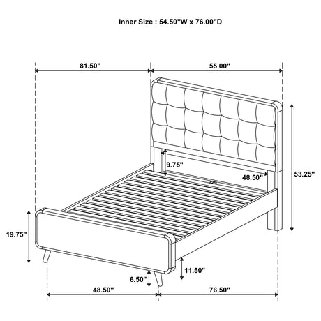 Robyn Panel Platform Bed - Furniture World