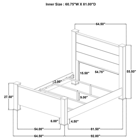 Oakglen Panel Bed - Furniture World