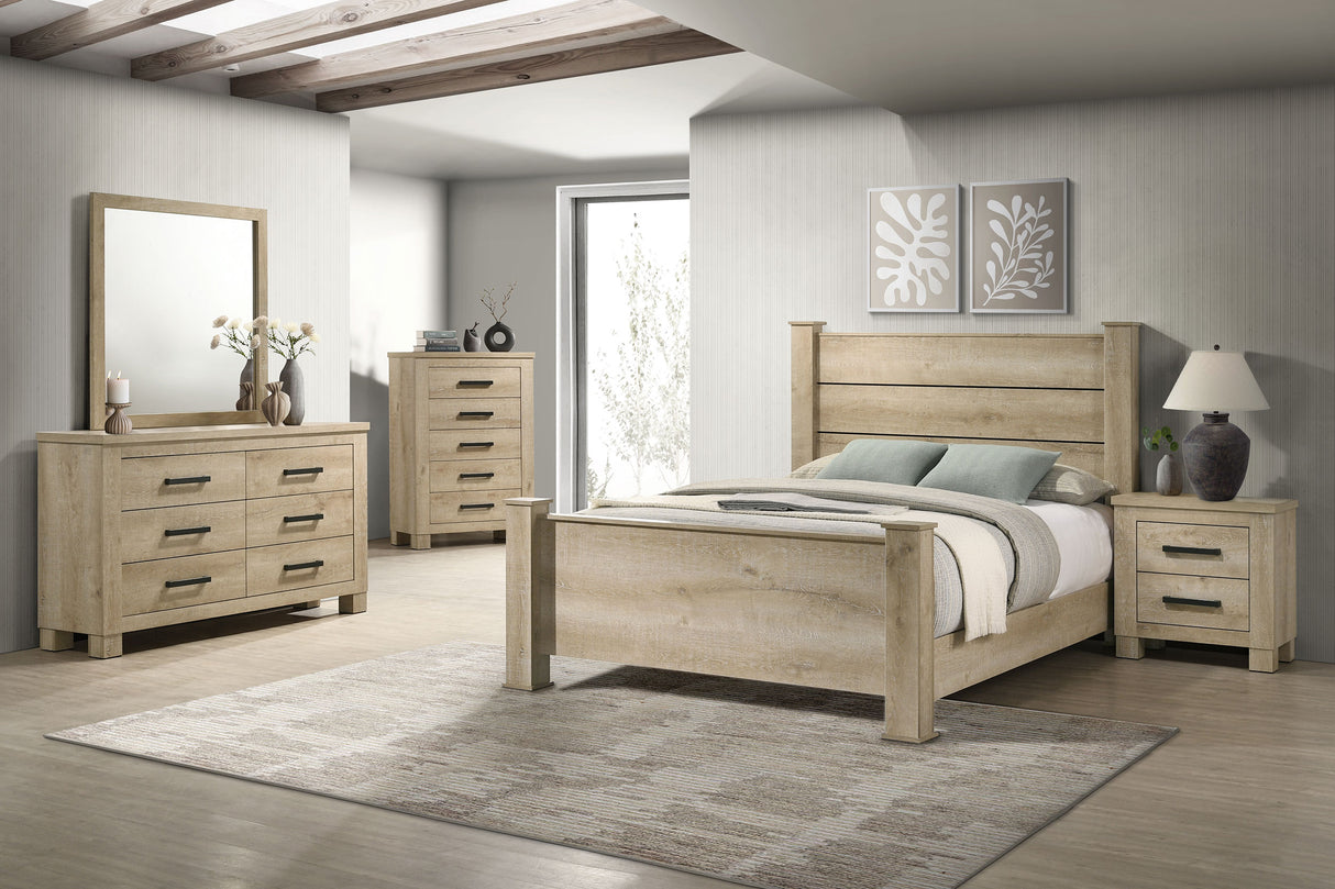 Oakglen Panel Bed - Furniture World