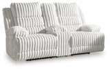 Rhines Falls Power Reclining Loveseat with Console
