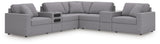 Modmax Balanced Sectional with Audio and Storage Consoles
