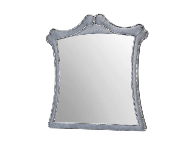 Crown Mark Furniture Voltare Mirror in Dark Grey image