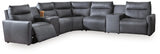 ModZ Power Reclining Sectional with Audio Consoles