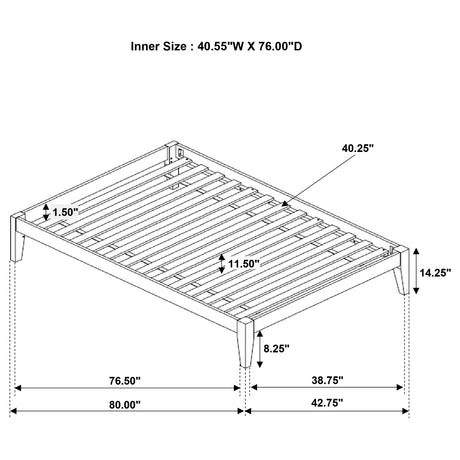 Hounslow Platform Bed Base - Furniture World