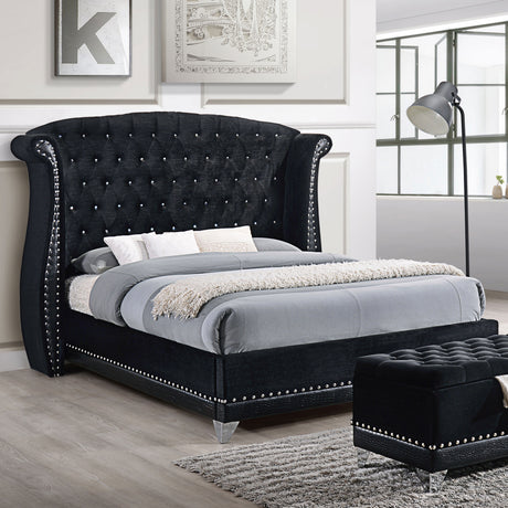 Barzini Wingback Platform Bed - Furniture World