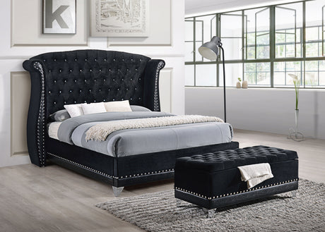 Barzini Wingback Platform Bed - Furniture World