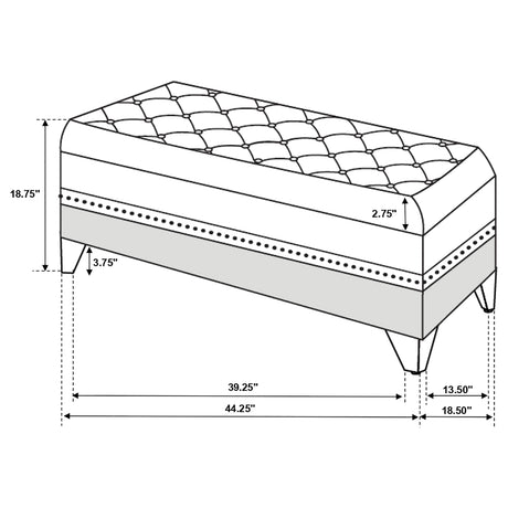 Barzini Storage Bench - Furniture World