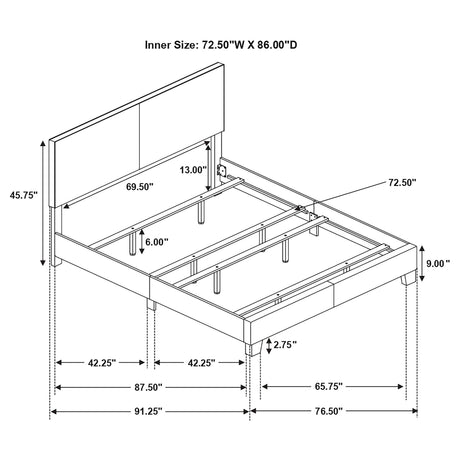 Dorian Panel Bed - Furniture World