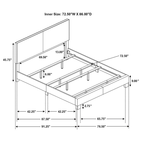 Dorian Panel Bed - Furniture World