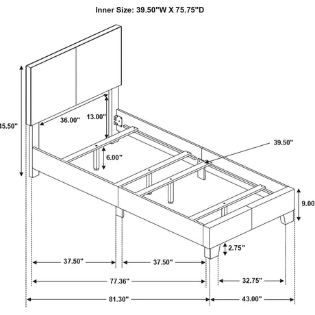 Dorian Panel Bed - Furniture World