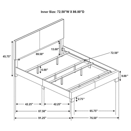 Dorian Panel Bed - Furniture World