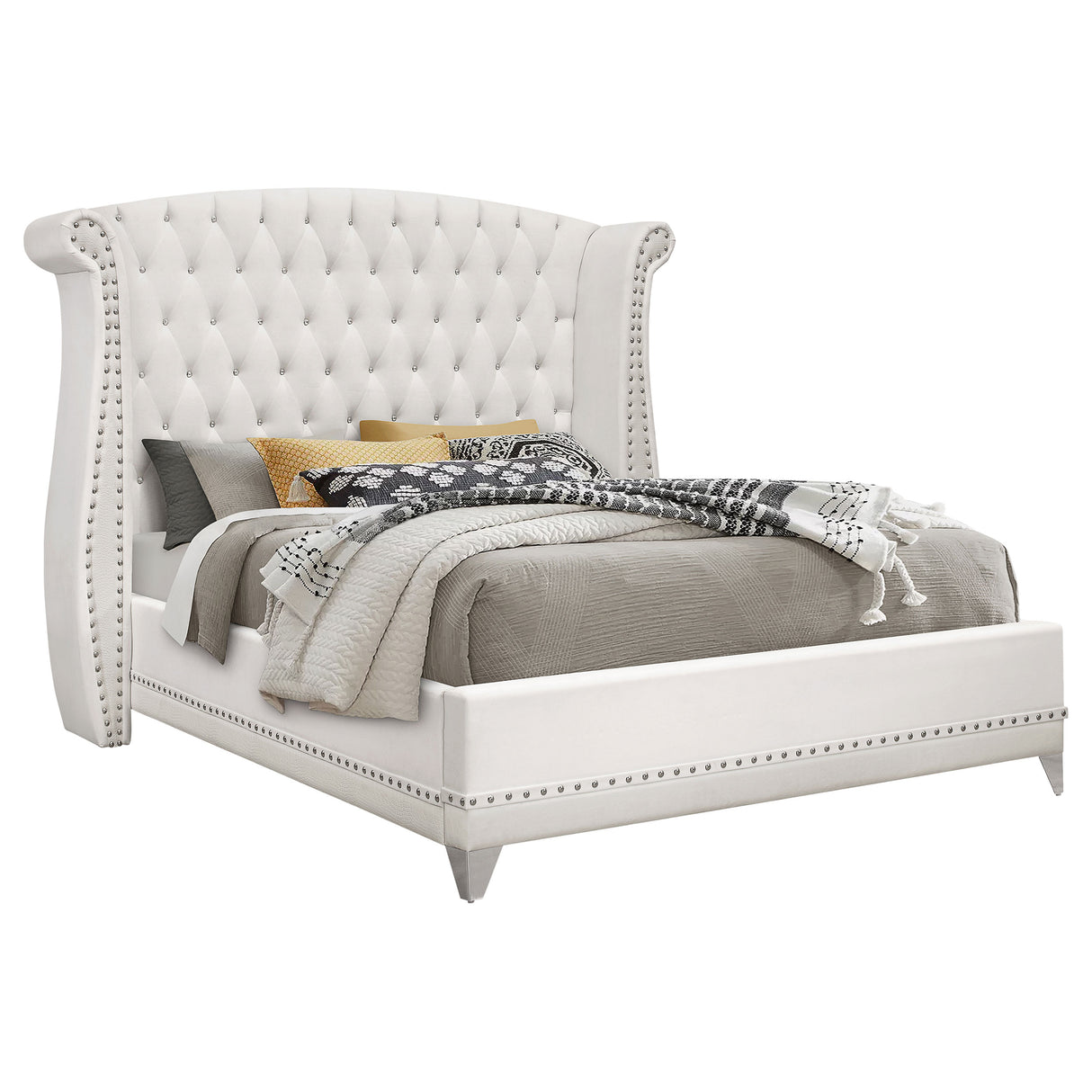 Barzini Wingback Platform Bed - Furniture World