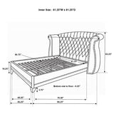 Barzini Wingback Platform Bed - Furniture World