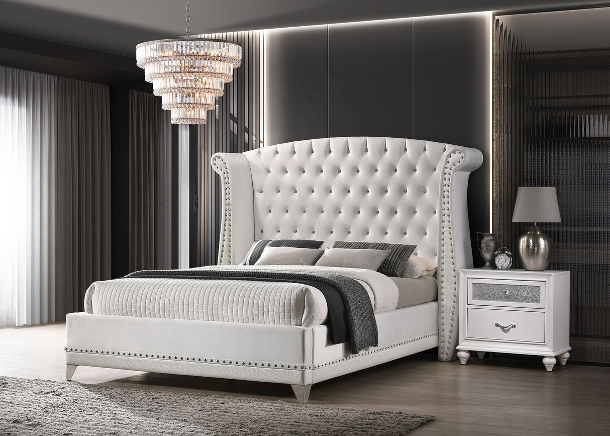 Barzini Wingback Platform Bed - Furniture World