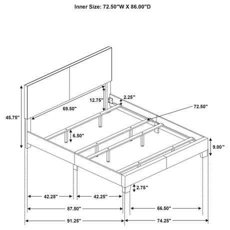 Dorian Panel Bed - Furniture World