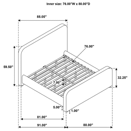 Wren Panel Platform Bed - Furniture World