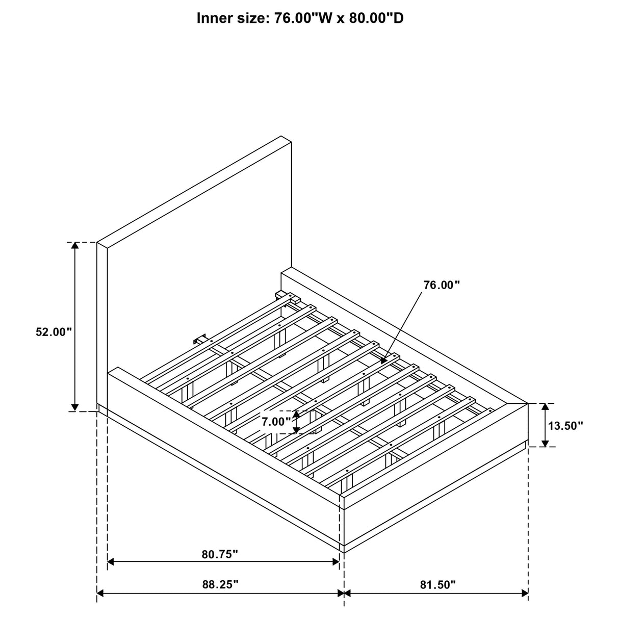 Knox Panel Platform Bed - Furniture World