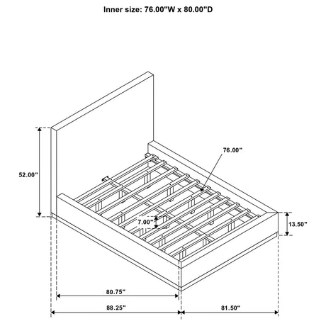 Knox Panel Platform Bed - Furniture World