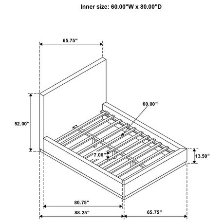 Knox Panel Platform Bed - Furniture World