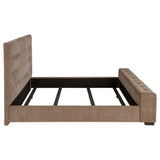 Senna Panel Bed with Bluetooth Speaker and Flame Visualizer - Furniture World