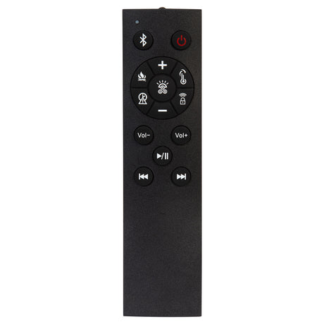 Senna Panel Bed with Bluetooth Speaker and Flame Visualizer - Furniture World