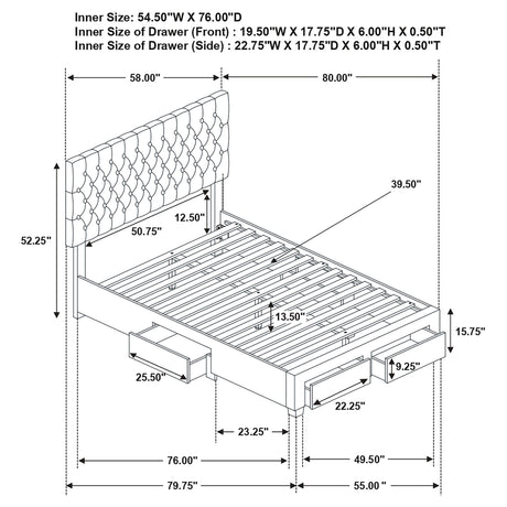 Soledad Panel Platform Storage Bed - Furniture World