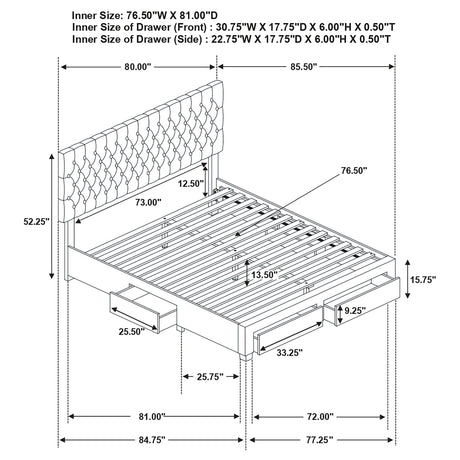 Soledad Panel Platform Storage Bed - Furniture World
