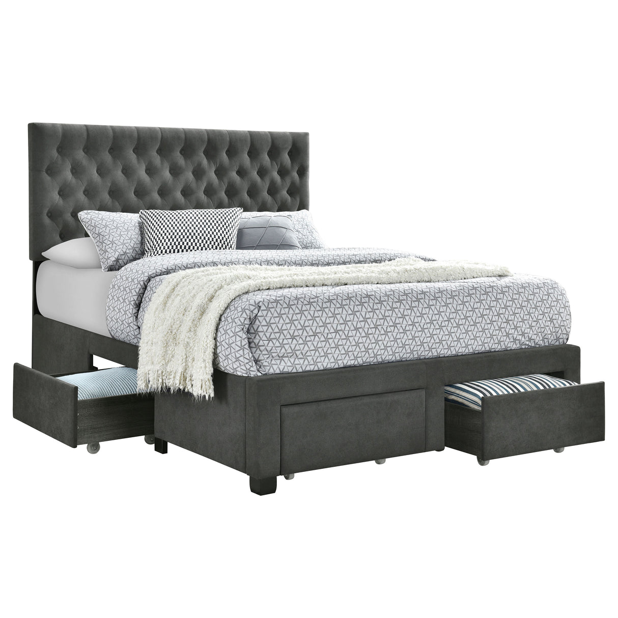 Soledad Panel Platform Storage Bed - Furniture World