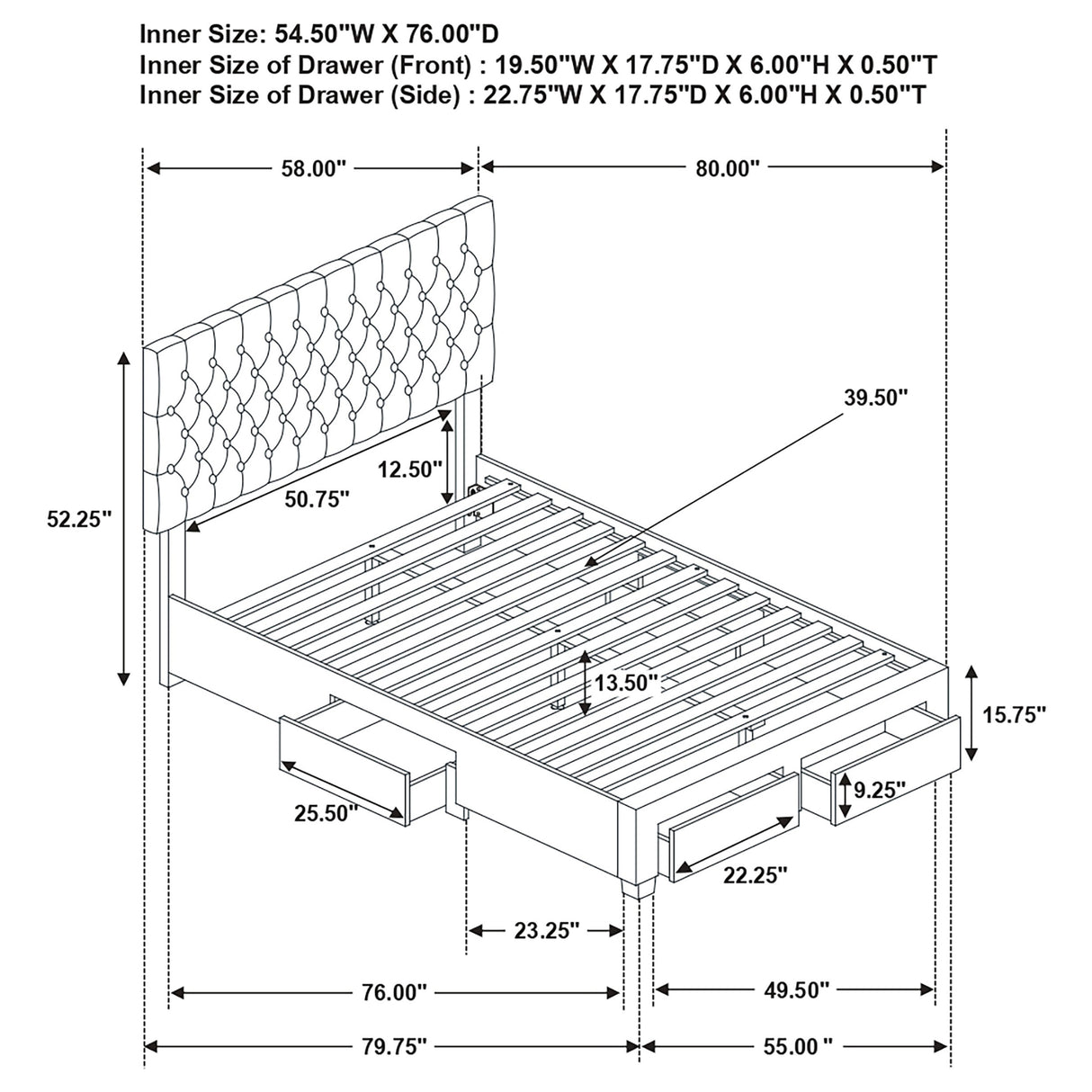 Soledad Panel Platform Storage Bed - Furniture World