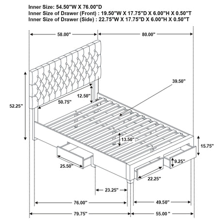 Soledad Panel Platform Storage Bed - Furniture World