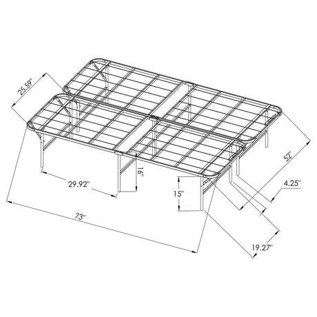 Mabel Foldable Platform Bed Frame - Furniture World