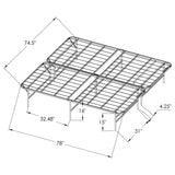 Mabel Foldable Platform Bed Frame - Furniture World