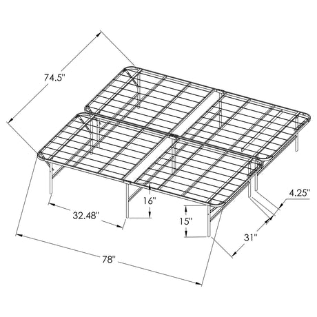 Mabel Foldable Platform Bed Frame - Furniture World