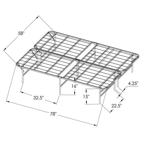 Mabel Foldable Platform Bed Frame - Furniture World