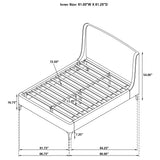 Mosby Wingback Platform Bed - Furniture World