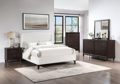 Mosby Wingback Platform Bed - Furniture World