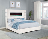 Tisdall Wingback Bed with Flame Visualizer - Furniture World