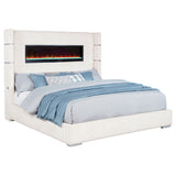 Tisdall Wingback Bed with Flame Visualizer - Furniture World