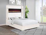 Tisdall Wingback Bed with Flame Visualizer - Furniture World