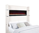 Tisdall Wingback Bed with Flame Visualizer - Furniture World
