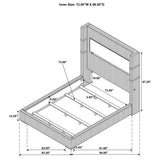 Tisdall Wingback Bed with Flame Visualizer - Furniture World