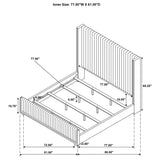 Natasha Wingback Bed - Furniture World