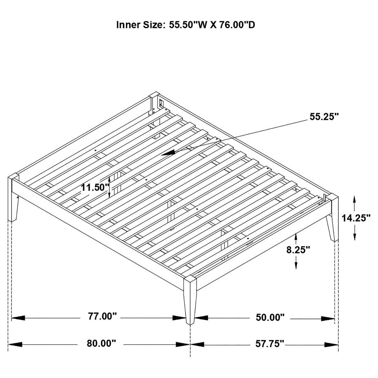 Hounslow Platform Bed Base - Furniture World