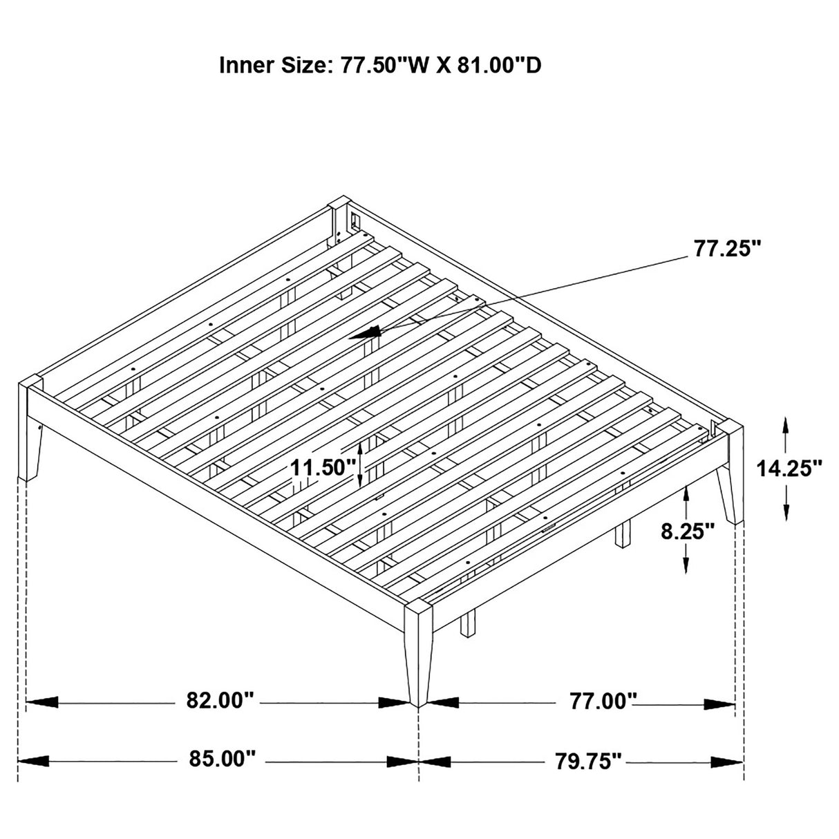 Hounslow Platform Bed Base - Furniture World