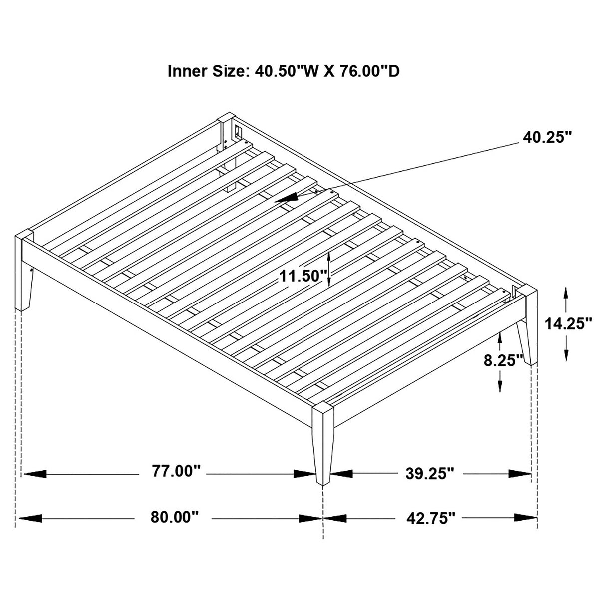 Hounslow Platform Bed Base - Furniture World