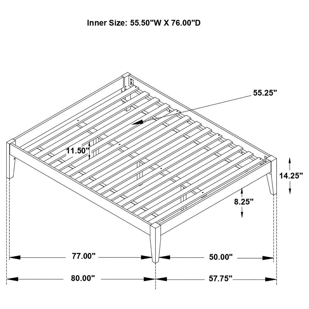 Hounslow Platform Bed Base - Furniture World