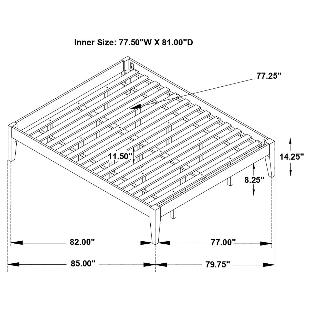 Hounslow Platform Bed Base - Furniture World