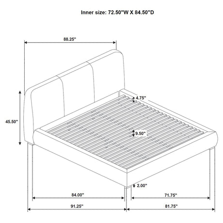 Mokena Panel Platform Bed - Furniture World